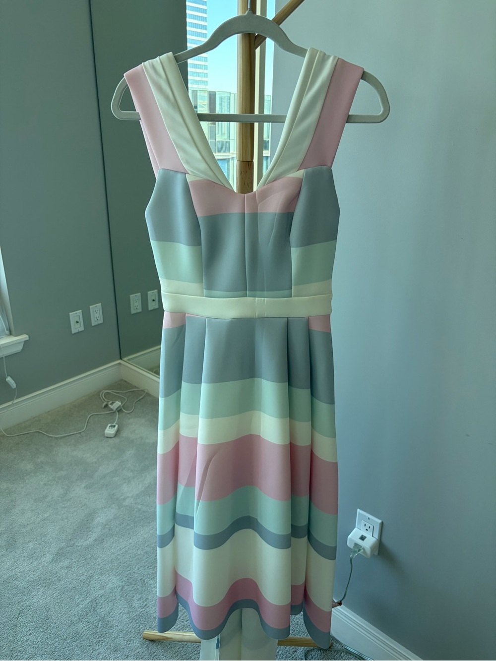 Summer dress in pastel colors